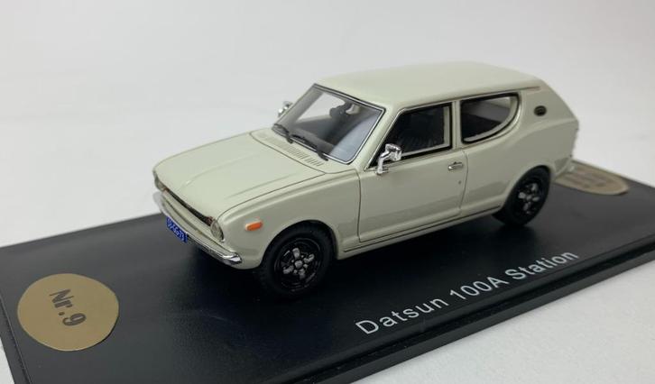Golden Oldies 1:43 Datsun 100A Station wit - resin model - L, Hobby en Vrije tijd, Modelauto's | 1:43, Nieuw, Auto, Overige merken