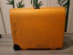 kanarie gele carlton koffer, Gebruikt, Hard kunststof, Slot, 45 tot 55 cm