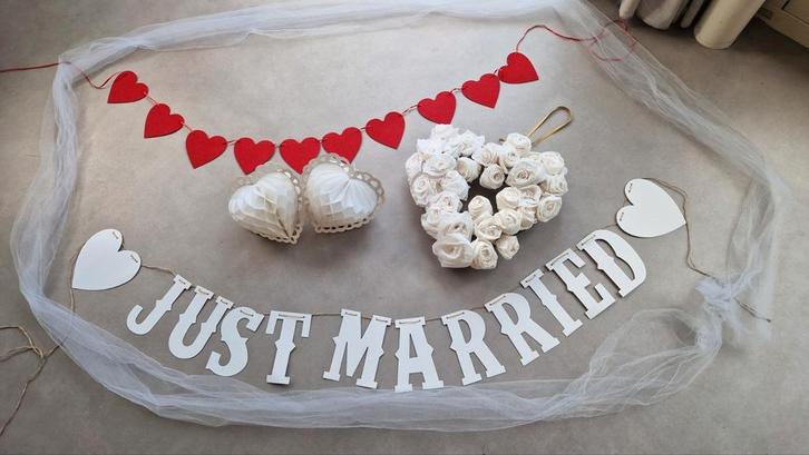 Bruiloft versiering, Hobby en Vrije tijd, Feestartikelen, Zo goed als nieuw, Versiering, Geboorte of Huwelijk, Ophalen of Verzenden