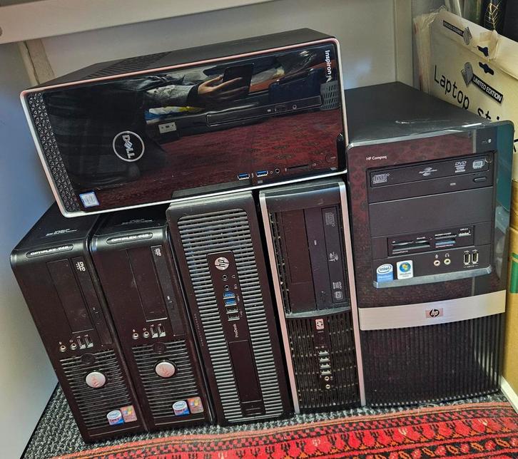 6 Gebruikte Computers, Computers en Software, Computerbehuizingen, Gebruikt, Ophalen