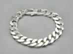 Zilveren platte gourmet armband met lobsterslot. 2025/553., ., Nieuw, Ophalen of Verzenden, .