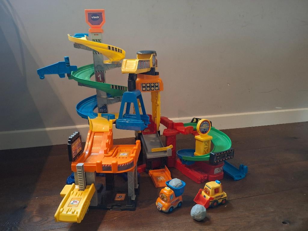 VTech ToetToet auto's bouwplaats met auto, Ophalen of Verzenden, Gebruikt, 2 tot 4 jaar