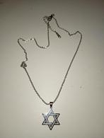 Davidster plus ketting nieuw, Ophalen of Verzenden, Nieuw, Zilver, Overige materialen