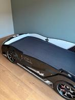 Autobed zwart met matras, Kinderen en Baby's, Ophalen, 85 tot 100 cm, Gebruikt, 140 tot 160 cm