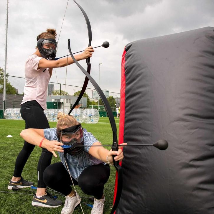 Archery Tag huren, Hobby en Vrije tijd, Feestartikelen | Verhuur, Ophalen of Verzenden