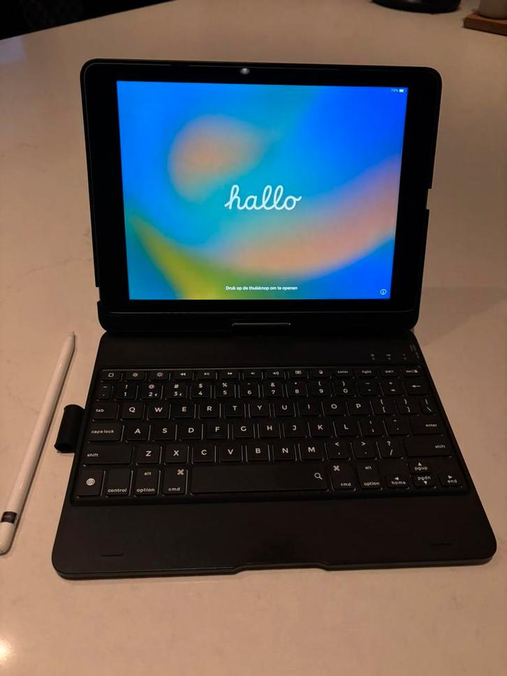 iPad Pro 9.7 inch (2016) met Apple Pencil, Computers en Software, Apple iPads, Gebruikt, Apple iPad, Wi-Fi, 9 inch, 128 GB, Zwart