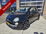 Fiat 500C 1.2 CABRIOLET LMV AIRCO MOOIE VELGEN!, Gebruikt, 4 cilinders, Zwart, Bedrijf