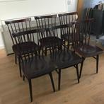 Set 6 Vintage Pastoe Tapiovaara spijlenstoel spijlen stoelen, Huis en Inrichting, Ophalen, Gebruikt, Twee, Nvt