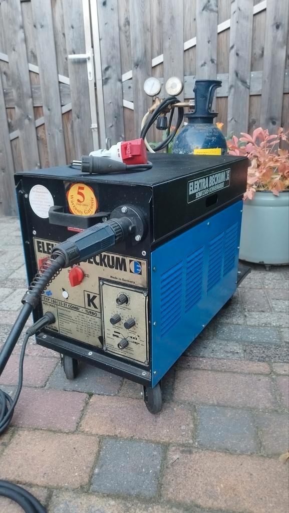 Complete lasapparaat Elektra Beckum CO'2 mig, Doe-het-zelf en Verbouw, Gereedschap | Lasapparaten, Zo goed als nieuw, Co2, 150 tot 250 ampère