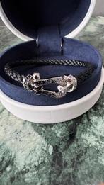Fred Force 10 armband zilver zwart maat 18 nieuw, Sieraden, Tassen en Uiterlijk, Armbanden, Ophalen of Verzenden, Nieuw, Zwart