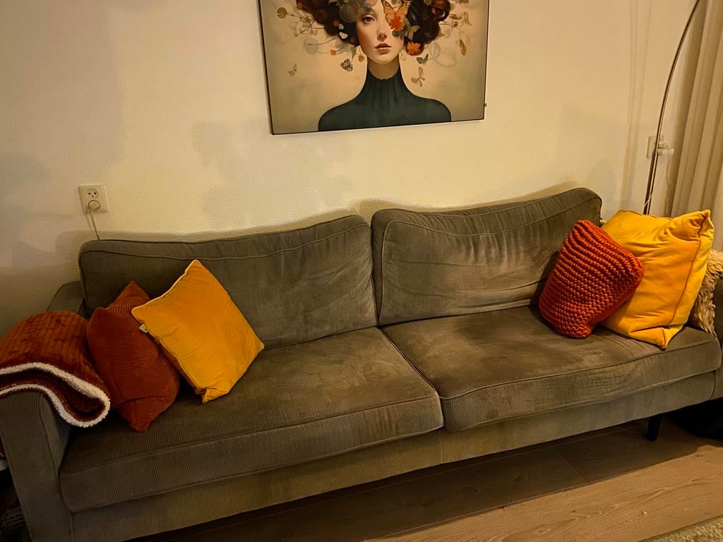 Mooie 2 1/2 zits bank, Ophalen, Driepersoons, 75 tot 100 cm, Zo goed als nieuw