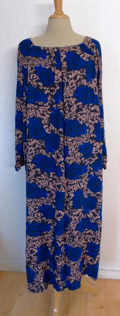Afrika/etnische/hippie maxi print jurk! L/XL, Kleding | Dames, Jurken, Zo goed als nieuw, Maat 42/44 (L), Blauw, Onder de knie