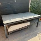 Rechthoekige tuintafel graniet grijs, Tuin en Terras, Ophalen, Zo goed als nieuw, Rechthoekig, Overige materialen
