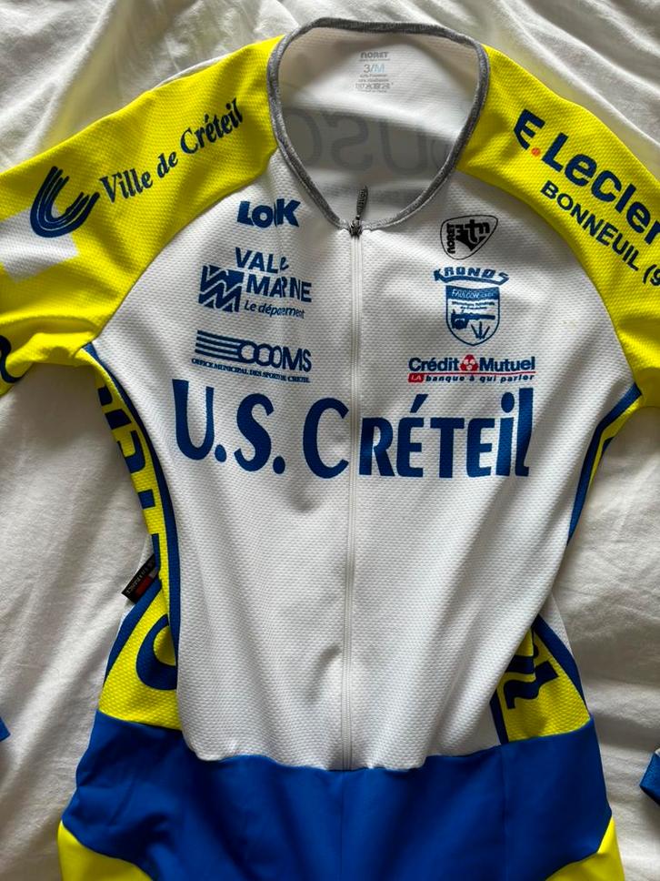 USC Crétiel Fietspak Maat M, Fietsen en Brommers, Fietsaccessoires | Fietskleding, Zo goed als nieuw, Heren, M, Ophalen of Verzenden