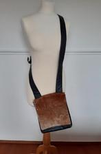 Schoudertas, leer, zwart, Ophalen of Verzenden, Gebruikt, Zwart, Leer