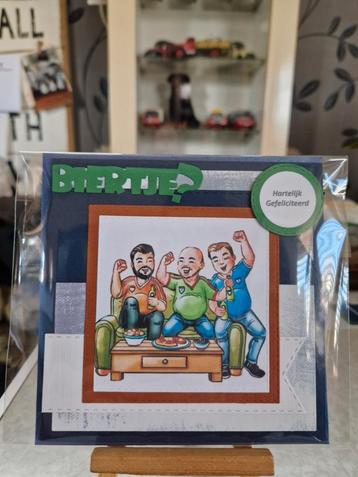 Kaartje Big Guys verjaardag mannen bier en snacks  beschikbaar voor biedingen