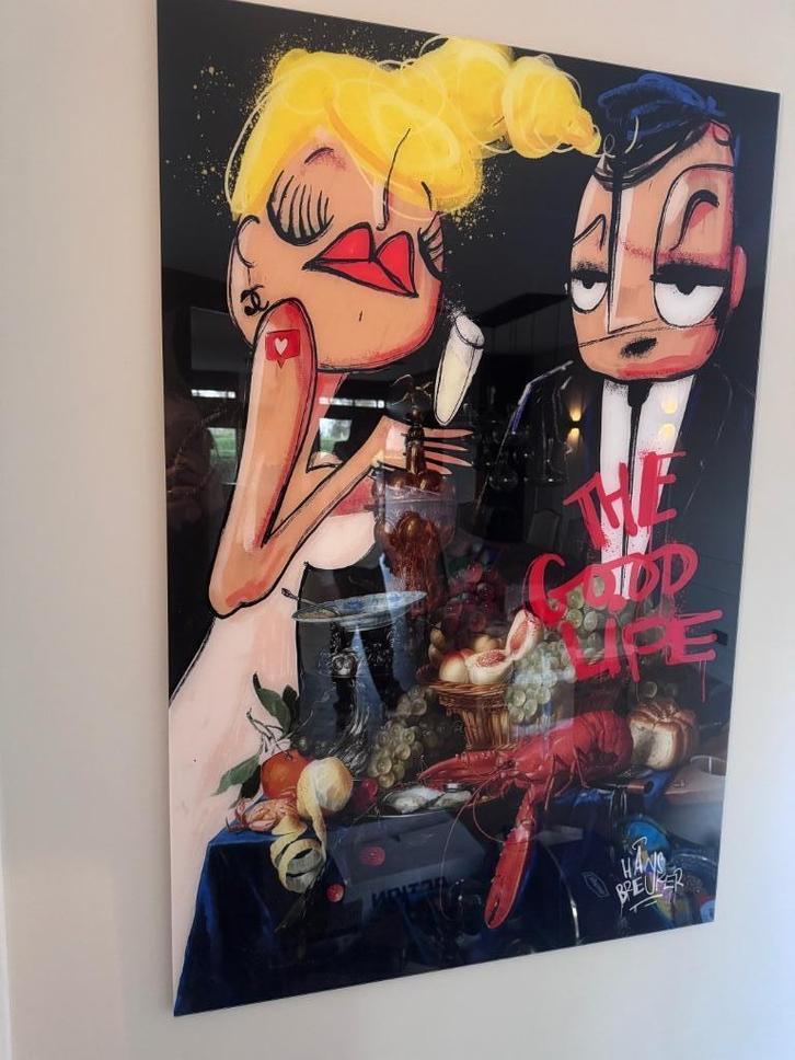 Hans breuker Plexiglas schilderij, Antiek en Kunst, Kunst | Schilderijen | Modern, Ophalen