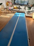 Airtrack PRO Gymnastiek Mat 5x1x0,2 M - Blauw Wit, Sport en Fitness, Ophalen, Gebruikt, Buik, Fitnessmat