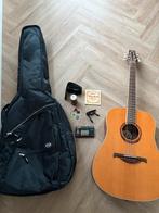 LAG Gitaar - Complete Set met Standaard, Muziek en Instrumenten, Snaarinstrumenten | Gitaren | Akoestisch, Ophalen of Verzenden