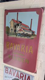 Bavaria Bier Emaille Reclamebord, Ophalen of Verzenden, Zo goed als nieuw, Reclamebord