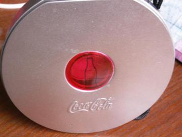 Coca Cola CD opberg blik met Coca-Cola opdruk zilverkleurig beschikbaar voor biedingen