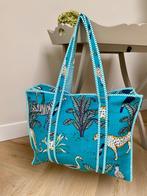 Schoudertas jungle, Sieraden, Tassen en Uiterlijk, Tassen | Damestassen, Ophalen of Verzenden, Nieuw, Blauw, Schoudertasje