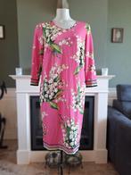 Piero Moretti roze bloemen jurk IT 44 NL 40 gratis verz NL, Maat 38/40 (M), Verzenden, Zo goed als nieuw, Knielengte
