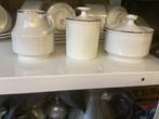 Servies 3 sets en divers boerenbont en brocante emaille enz, Ophalen, Aardewerk, Boerenbont, Kop(pen) en/of Schotel(s)