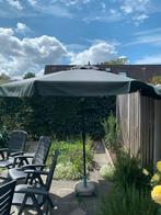 Groene parasol - Kantelbaar & Verstelbaar, Tuin en Terras, Ophalen, 2 tot 3 meter, Stokparasol, Kantelbaar