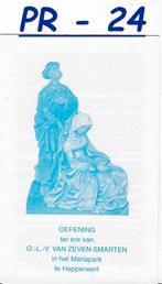 PR24 prentje Oefening o.l.v. van Zeven Smarten Heppeneert, Verzamelen, Religie, Ophalen of Verzenden, Zo goed als nieuw, Kaart of Prent