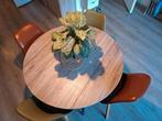 Eetkamerset: tafel en 4 stoelen, Ophalen, Gebruikt, Rond, 100 tot 150 cm