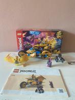 Lego Ninjago Crystalized jay’s golden dragon motorbike, Ophalen of Verzenden, Zo goed als nieuw, Complete set, Lego