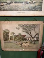 Oude schoolplaten over voorm. Ned.Indië, Antiek en Kunst, Antiek | Schoolplaten, Geschiedenis, Ophalen