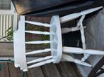 Cafe stoelen 2x, Ophalen, Gebruikt, Wit