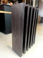 6 donkerbruin houten zwevende wandplanken, Ophalen, Zo goed als nieuw