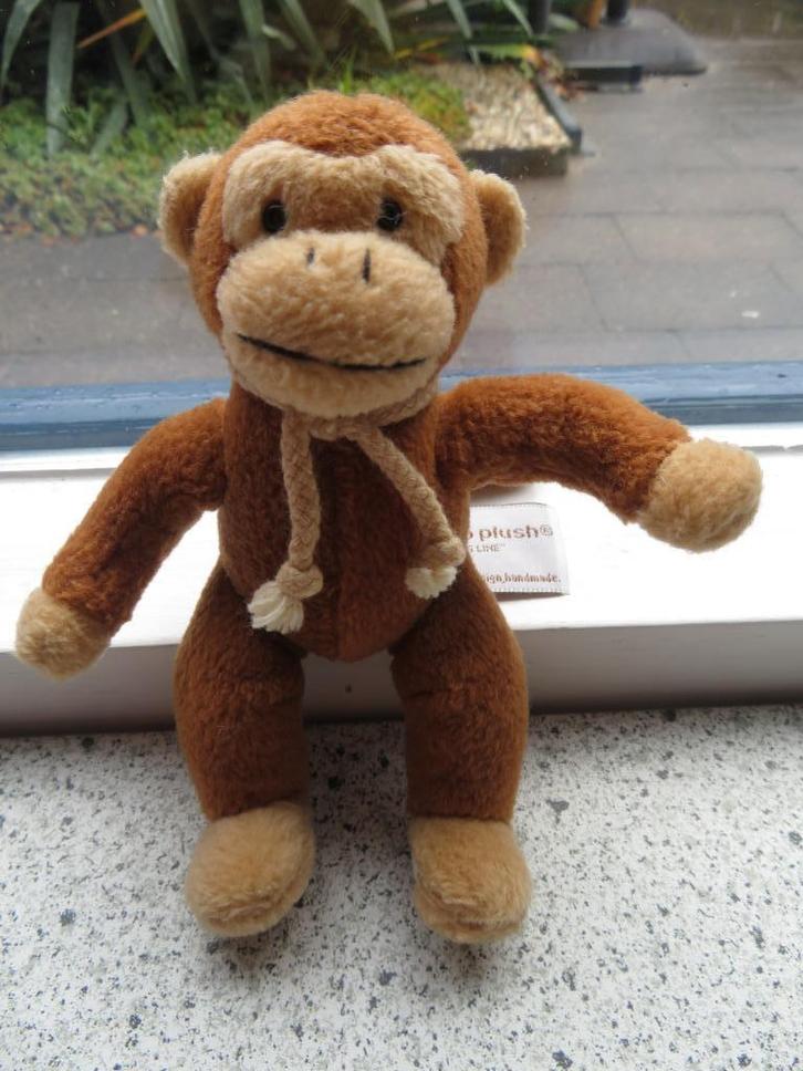 Aap aapje JOE merk Anna Club Plush sleutelhanger, Kinderen en Baby's, Speelgoed | Knuffels en Pluche, Zo goed als nieuw, Overige typen