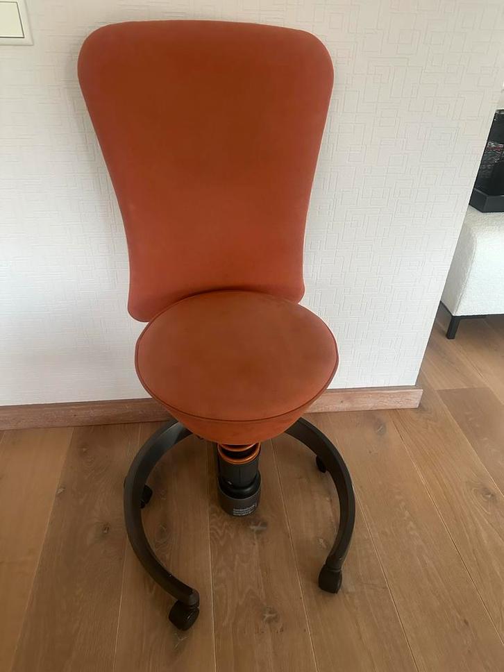 Swopper bureaustoel met rugleuning, Huis en Inrichting, Bureaustoelen, Gebruikt, Bureaukruk, Bruin, Ergonomisch, Ophalen