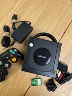 Nintendo Gamecube Zwart, Spelcomputers en Games, Spelcomputers | Nintendo GameCube, Gebruikt, Zwart, Ophalen of Verzenden, Met geheugenkaart