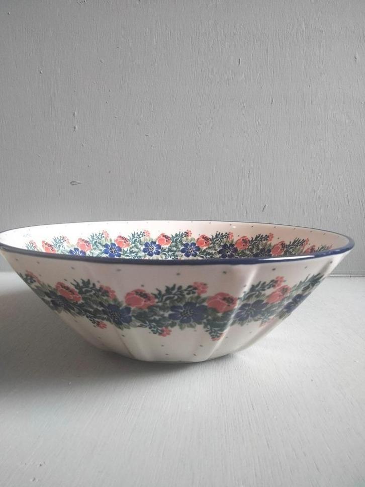 Opdekschaal fruitschaal serveerschaal Bunzlau, Huis en Inrichting, Keuken | Servies, Nieuw, Schaal of Schalen, Overige stijlen