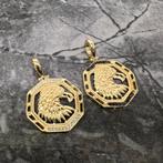14k gouden hanger adelaar model kettinghanger, Ophalen of Verzenden, Zo goed als nieuw, Goud, Kruis of Symbool