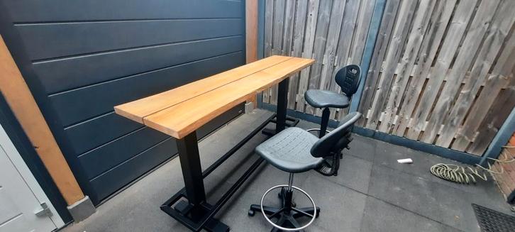 Statafel, mancave ,Uniek! Handgemaakt!, Tuin en Terras, Tuinsets en Loungesets, Nieuw, Overige materialen, Ophalen