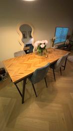 Eettafel Mateo Visgraat, Huis en Inrichting, Ophalen, 50 tot 100 cm, Zo goed als nieuw, Vijf personen of meer