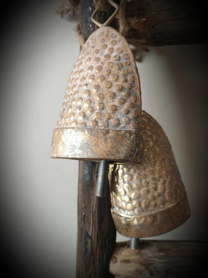 Metalen bel goud - kerst - kerstboom - klok - klokken, Diversen, Kerst, Nieuw, Ophalen of Verzenden