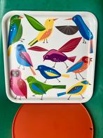 Vintage IKEA dienblad tray vogels vierkant BARBAR 2007, Huis en Inrichting, Ophalen of Verzenden, Gebruikt, Vierkant, Kunststof