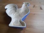 Oude puddingvorm - haan -  blauw/wit, Antiek en Kunst, Antiek | Keukenbenodigdheden, Ophalen of Verzenden