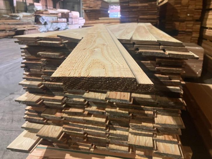 Douglas/Lariks– rabatdelen-rabatplanken-channelsiding-rabat, Tuin en Terras, Palen, Balken en Planken, Nieuw, Planken, 250 cm of meer