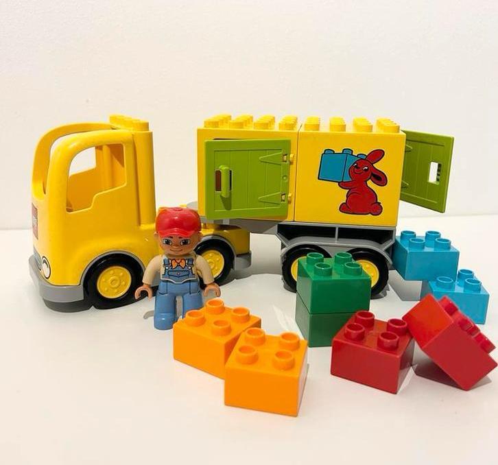 Duplo 10601 - Gele Vrachtwagen met losse stenen, Kinderen en Baby's, Speelgoed | Duplo en Lego, Gebruikt, Duplo, Complete set