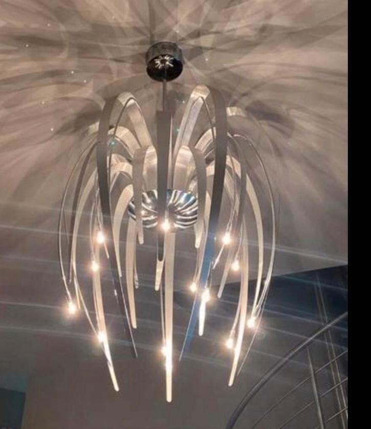 Eigentijdse kroonluchter lamp groot, Huis en Inrichting, Lampen | Kroonluchters, Gebruikt, Ophalen of Verzenden