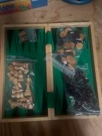 Schaakbord/Backgammon set - Reisspel, Een of twee spelers, Ophalen of Verzenden, Zo goed als nieuw, Reisspel