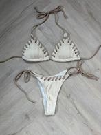 Bikini shein beige creme triangle ribstof maat s!, Shein, Ophalen of Verzenden, Beige, Bikini